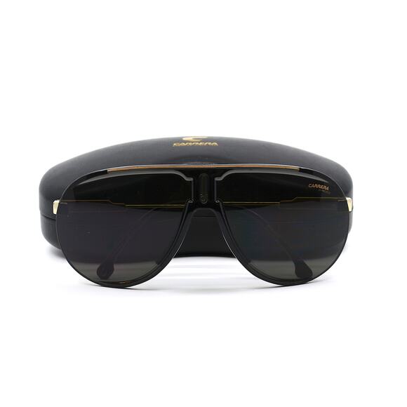 NEW CARRERA SUPERCHAMPION BLACK/GOLD GREY AUTHENTIC SUNGLASSES - Picture 10 of 11